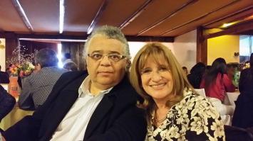 Julia Amengual junto a su esposo, Omar Coronel.