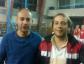 Jacinto González y Sergio Serra tras coronarse subcampeones en 2012 en Pelota Paleta